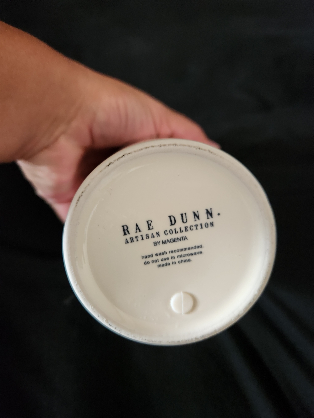 Rae Dunn White Ceramic Travel Mug with 'AWAY' Lettering - Picture 2 of 7